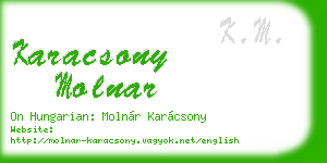 karacsony molnar business card